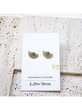 & Other Stories Sun Fan Stud Earrings